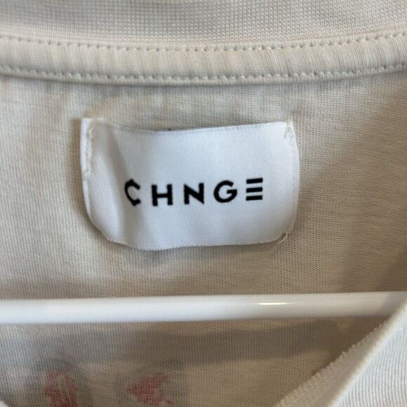 CHNGE Women's Oversized Long Sleeve Size S Climate Neutral Equality Off-White - Picture 8 of 10